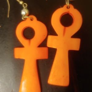 Ankh earrings